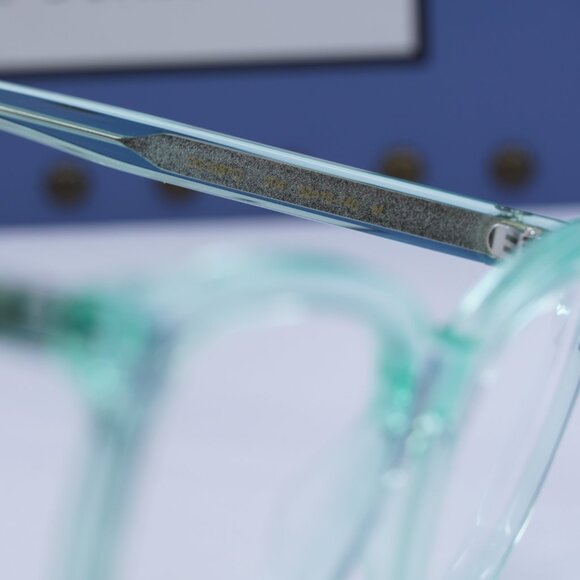 Gucci GG1687O 004 Square Eyeglasses – Transparent Green 52mm - Picture 6 of 9